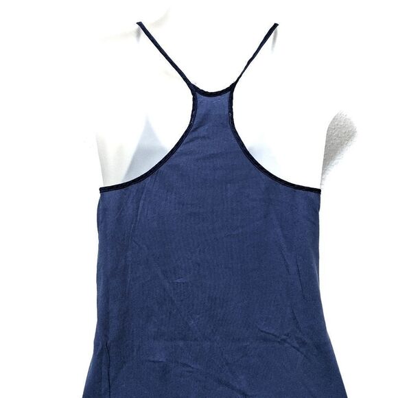 NWT LACAUSA Racer Slip Dress Blue S - Picture 5 of 7
